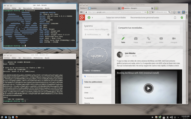 Escritorio con Chakra