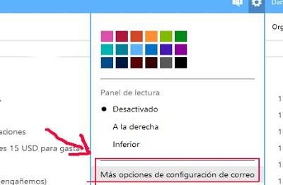 opciones correo outlook