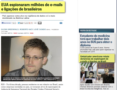 Estados Unidos operó una red de espionaje desde Brasil, según revelación de Snowden