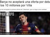 Mundo Deportivo Barcelona nunca aceptará Villa menos millones"