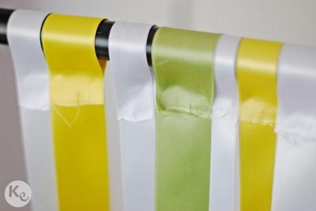 DIY. Ribbon backdrop