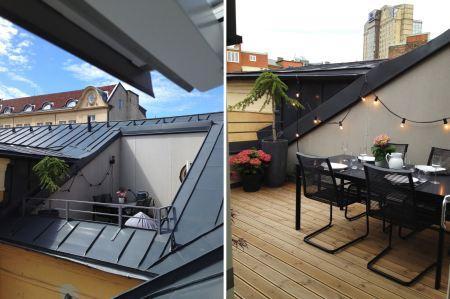 Dúplex con terraza estilo nórdico dúplex con terraza decoración diseño nórdico decoración exteriores nórdico decoración dúplex y áticos decoración diseño exteriores balcones y terrazas decoración blanco y negro blog diseño decoración interiores nórdico