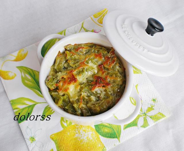 Judías verdes gratinadas (olla rápida)