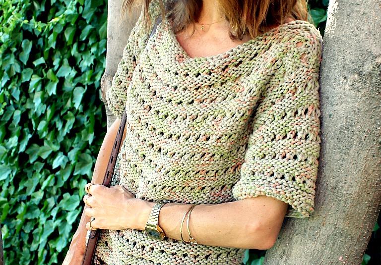 jumpsuit and sweater