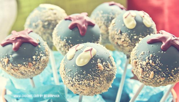 cakepops diseño verano - cakepops playeros