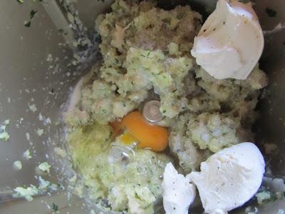 Pastel de pollo y calabacín al vapor