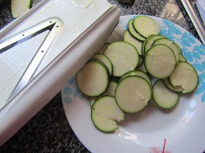 Pastel de pollo y calabacín al vapor