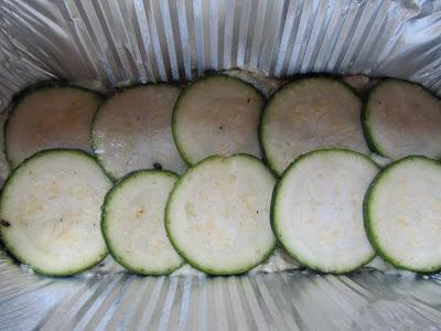 Pastel de pollo y calabacín al vapor