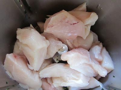 Pastel de pollo y calabacín al vapor