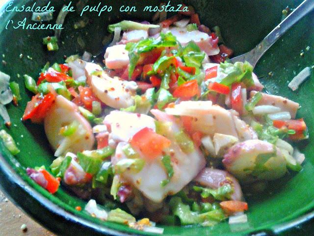 ENSALADA DE POTON  A LA MOSTAZA  L ' ANCIENNE MIELLE