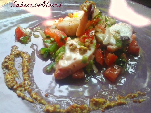 ENSALADA DE POTON  A LA MOSTAZA  L ' ANCIENNE MIELLE