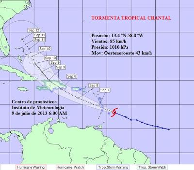 El Caribe ante inminente llegada de tormenta tropical Chantal