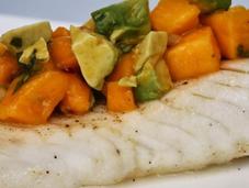 Pescado ceviche mango