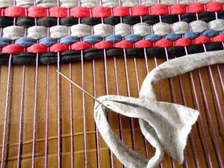 DIY tapete salvamanteles posavasos alfombra de trapillo