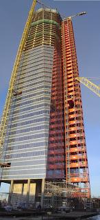 Logística para un rascacielos.