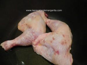 Pollo guisado con zanahorias