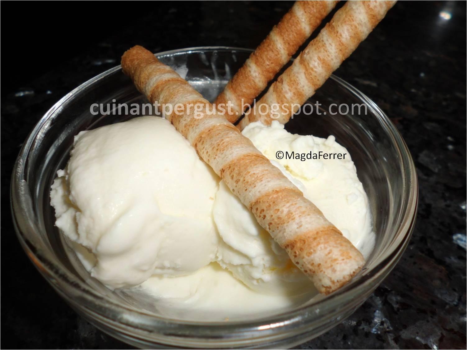 Helado de nata (con heladera)