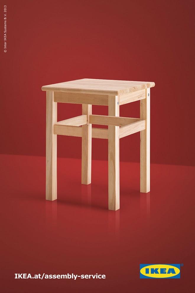 Muebles de IKEA imposibles, taburete