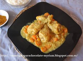 POLLO AL CURRY CON LECHE DE COCO