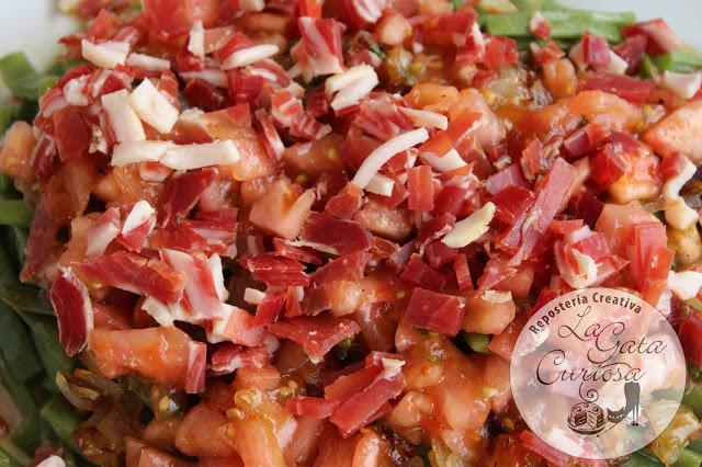 ENSALADA DE JUDIAS VERDES CON JAMON