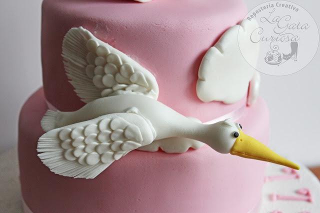 TARTA FONDANT PARA EL BAUTIZO DE DANIELLA