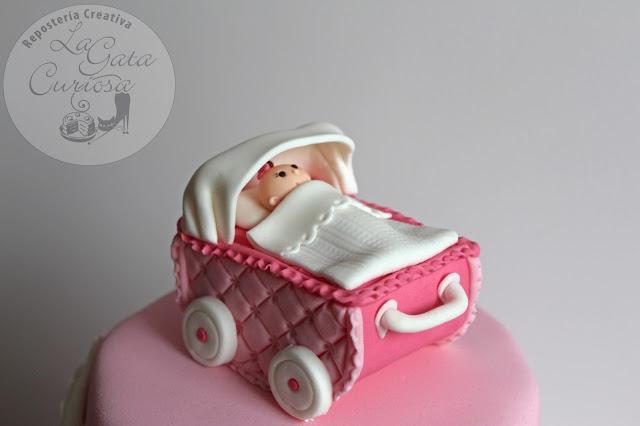 TARTA FONDANT PARA EL BAUTIZO DE DANIELLA