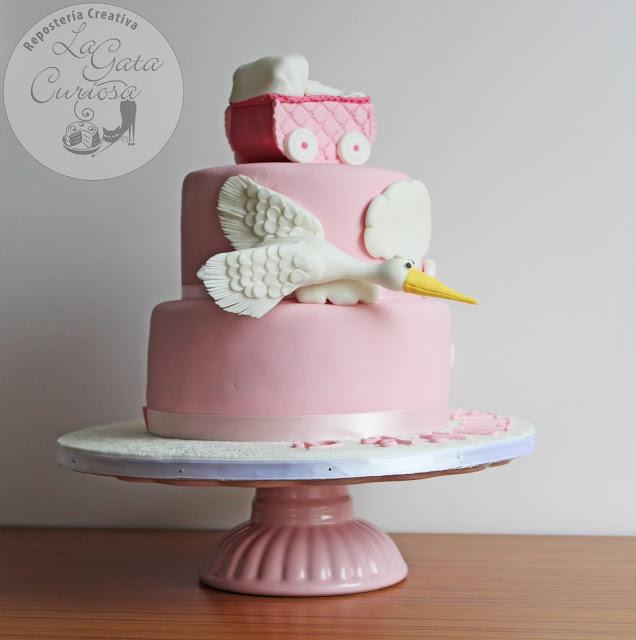 TARTA FONDANT PARA EL BAUTIZO DE DANIELLA