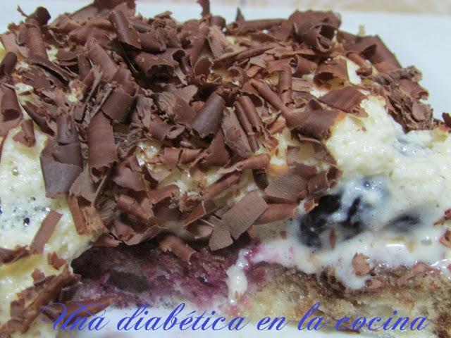 Tiramisú de cerezas apto para diabéticos