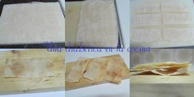 Milhojas de nata y fresas apta para diabéticos.