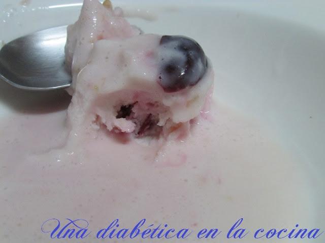 Yogur helado apto para diabéticos