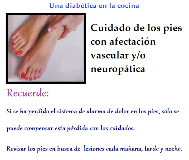 El cuidado de los pies con afectación vascular y/o neuropática