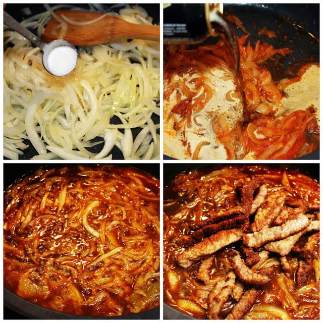 Ternera a la cerveza negra con fideos soba