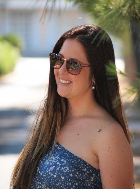 Blue Floral Jumpsuit