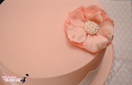 tarta encaje3 Tarta con encaje comestible