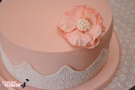 tarta encaje6 Tarta con encaje comestible