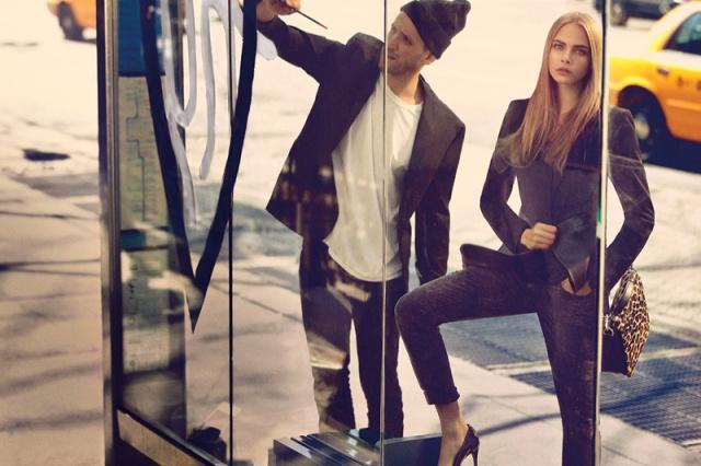 » Cara Delevingne in DKNY Fall 2013 Campaign