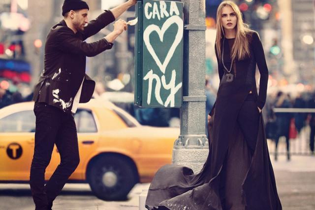 » Cara Delevingne in DKNY Fall 2013 Campaign