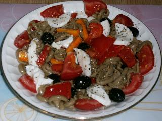 Pasta con salsa balsámica al vinagre de vino