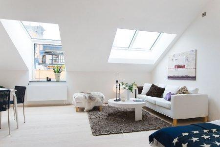 Perfecto piso de estudiantes de estilo nórdico estilo nórdico moderno blanco estilo nórdico decoración sencilla funcional decoración pisos pequeños mini pisos decoración piso estudiantes decoración diseño interiores nórdico decoración aticos ventanas claraboyas blog decoración nórdica 