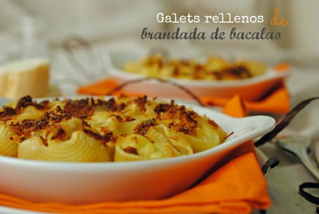 Galets rellenos de brandada de bacalao [en Thermomix 31]