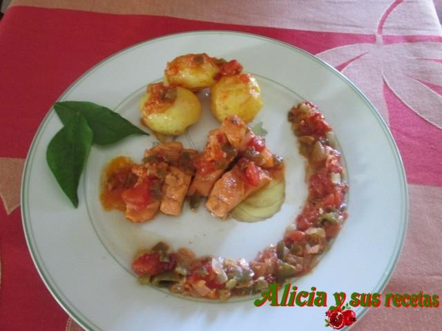 TRUCHA A LA MANERA DEL MARMITAKO