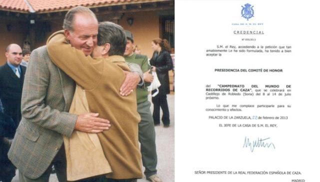 El rey aún preside el Campeonato del Mundo de Recorridos de Caza.