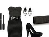 Vestido noche color negro