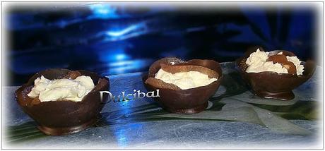 VASITOS DE CHOCOLATE CON MASCARPONE Y MANZANA CARAMELIZADA VASITOS DE CHOCOLATE CON MASCARPONE Y MANZANA CARAMELIZADA