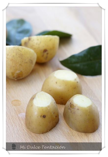 Patatas Rellenas de Salmorejo Don Simón con Huevo de Codorniz