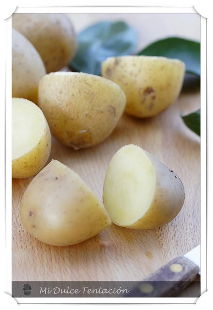 Patatas Rellenas de Salmorejo Don Simón con Huevo de Codorniz