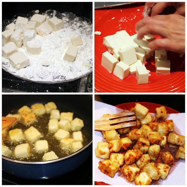 Tofu en salsa con brócoli