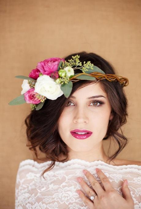 inspiration, flower crowns, brides, rustic wedding, novias, coronas de flores, invitadas con flores, flores para la cabeza, bohochic tocados, cristina blanco, guia de estilo blog, fashion bloggers