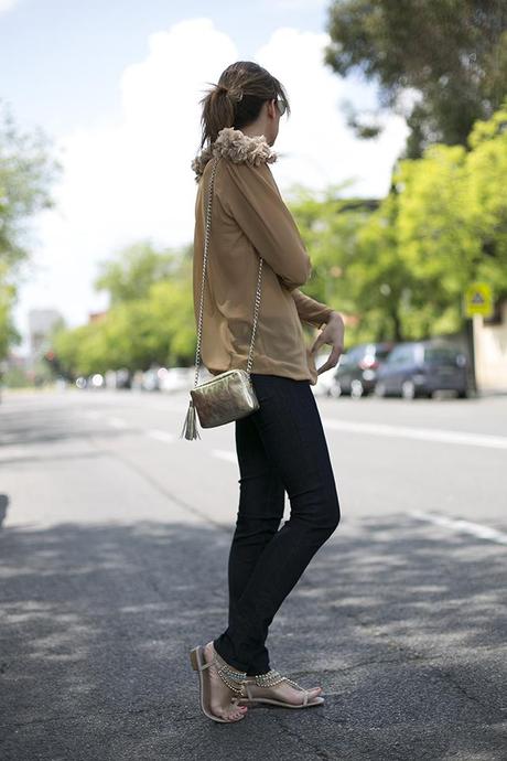 OUTFITS, Fernando Claro, top arena, pff, rayban, aviator, lacambra mini chic, salsa jeans, uterqüe, 