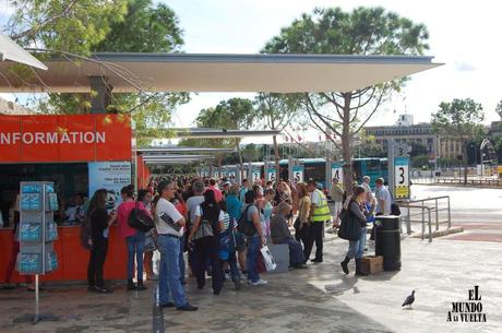 Rutas de autobús en Malta Estación de Buses Valletta.